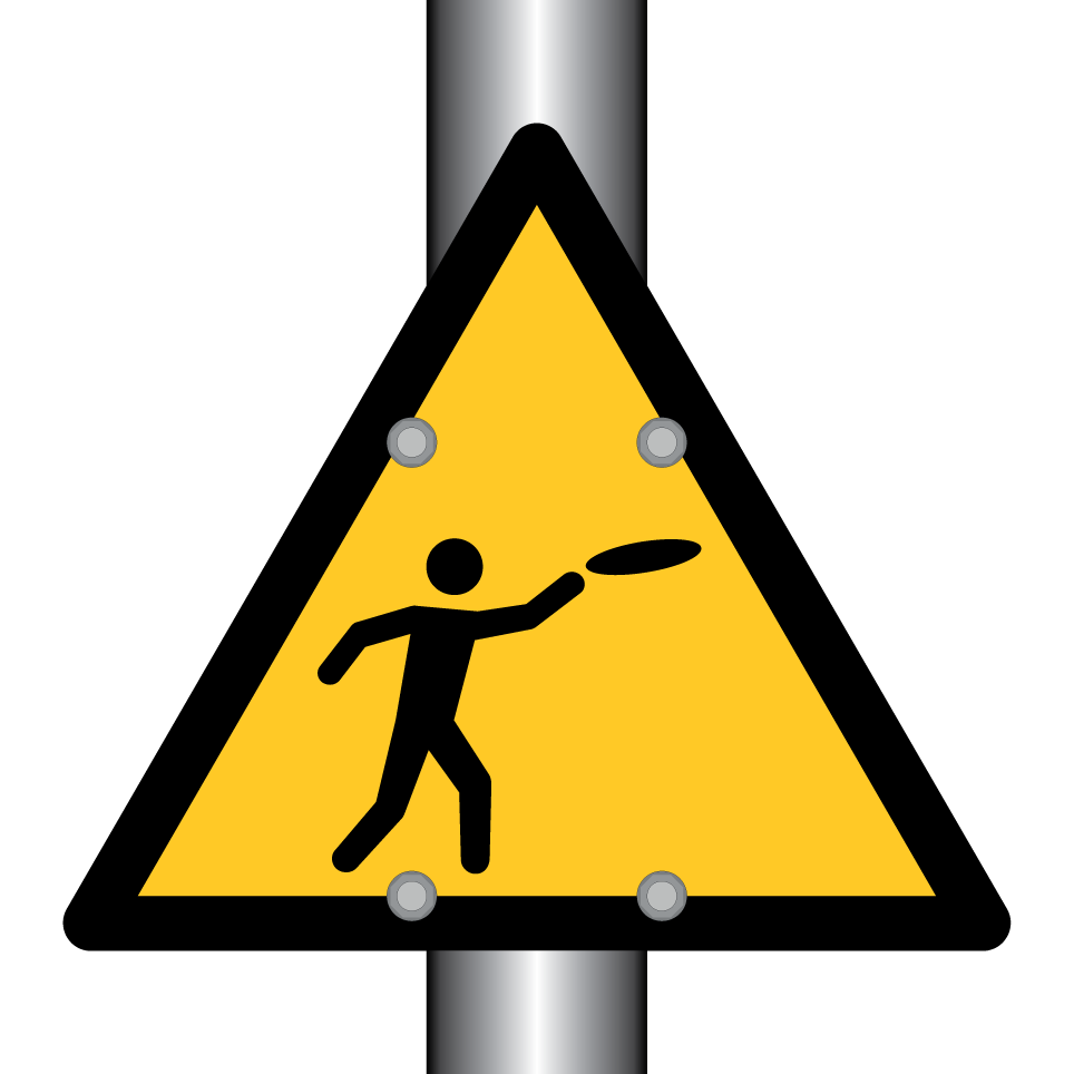 Attention aux objets volants (frisbee)