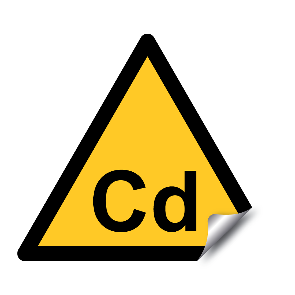 Avertissement danger de cadmium