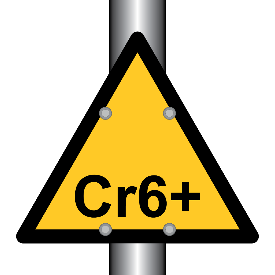 Avertissement danger chrome hexavalent