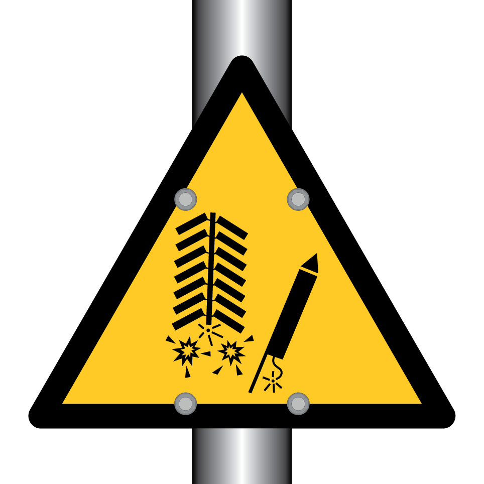 Avertissement danger de feux d’artifice