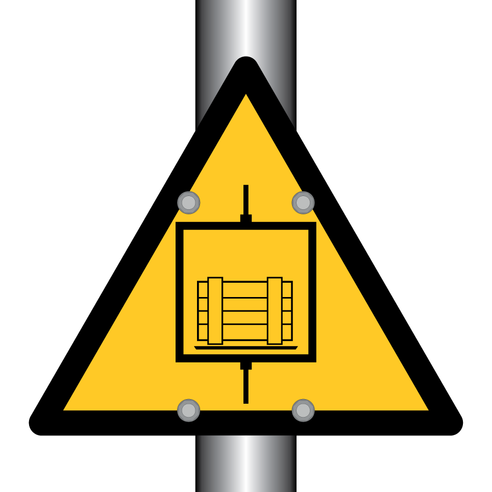Ascenseur de service d’avertissement