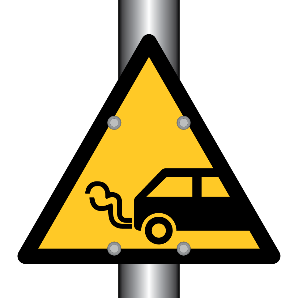 Avertissement gaz d’échappement