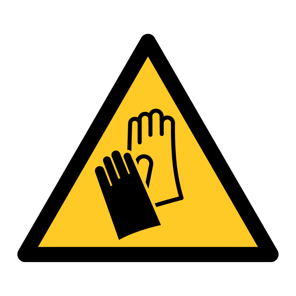Avertissement porter des gants de protection