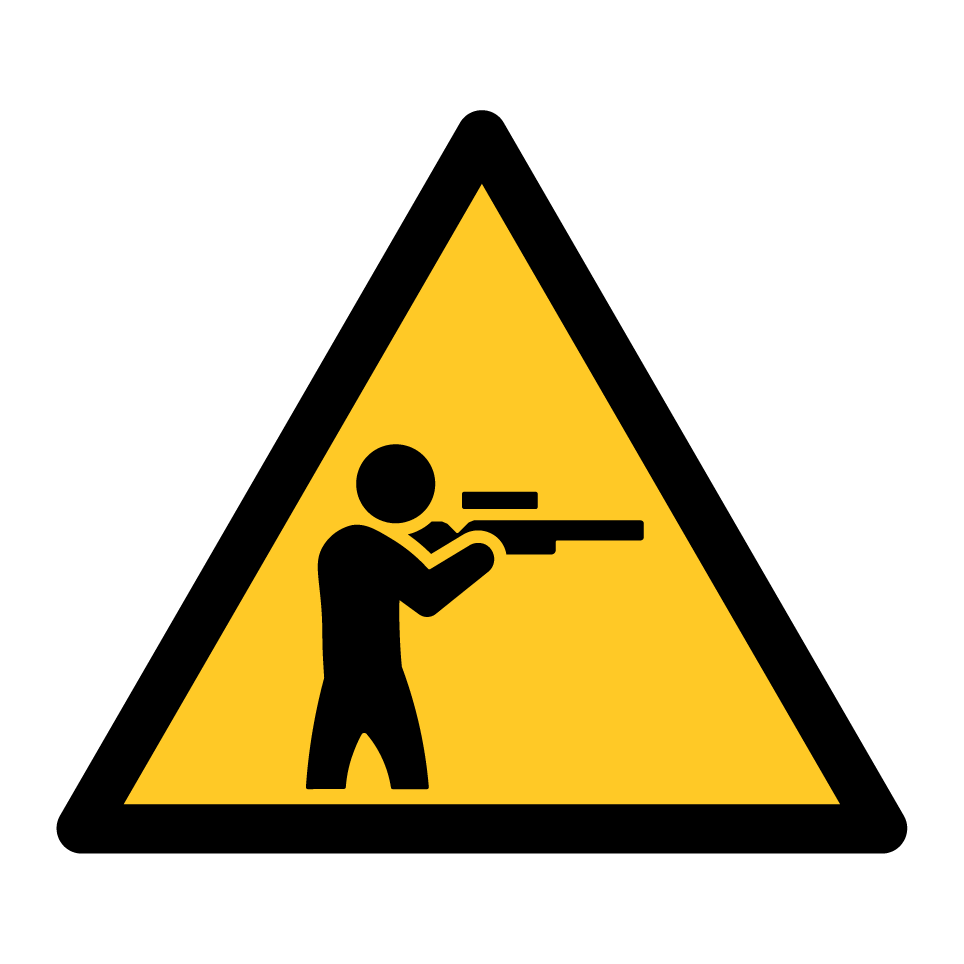Danger de tir/armes à feu