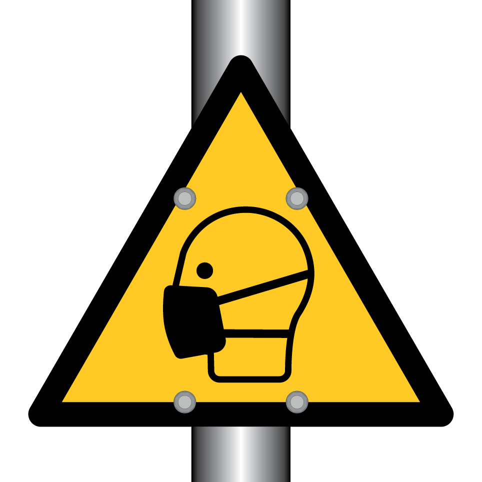 Avertissement utiliser une protection masque