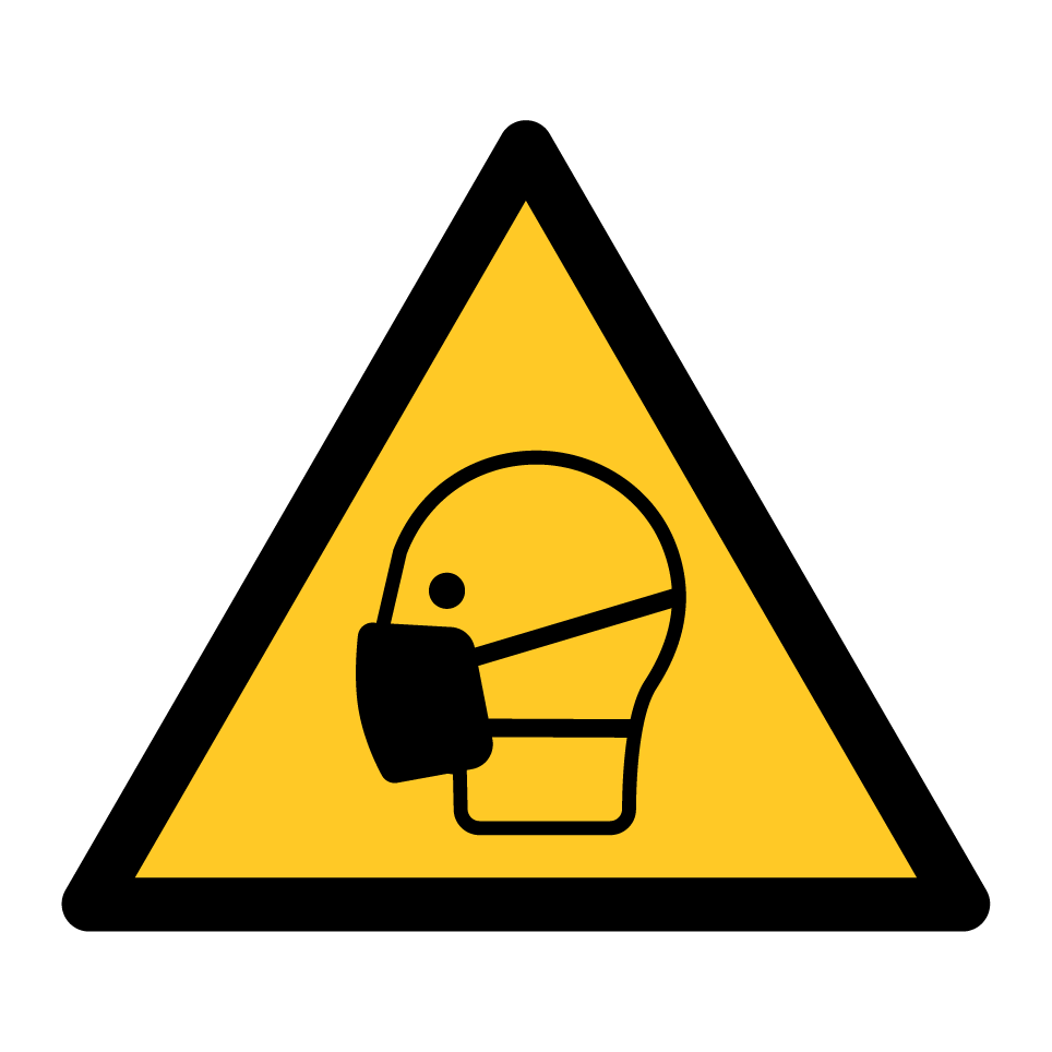 Avertissement utiliser une protection masque