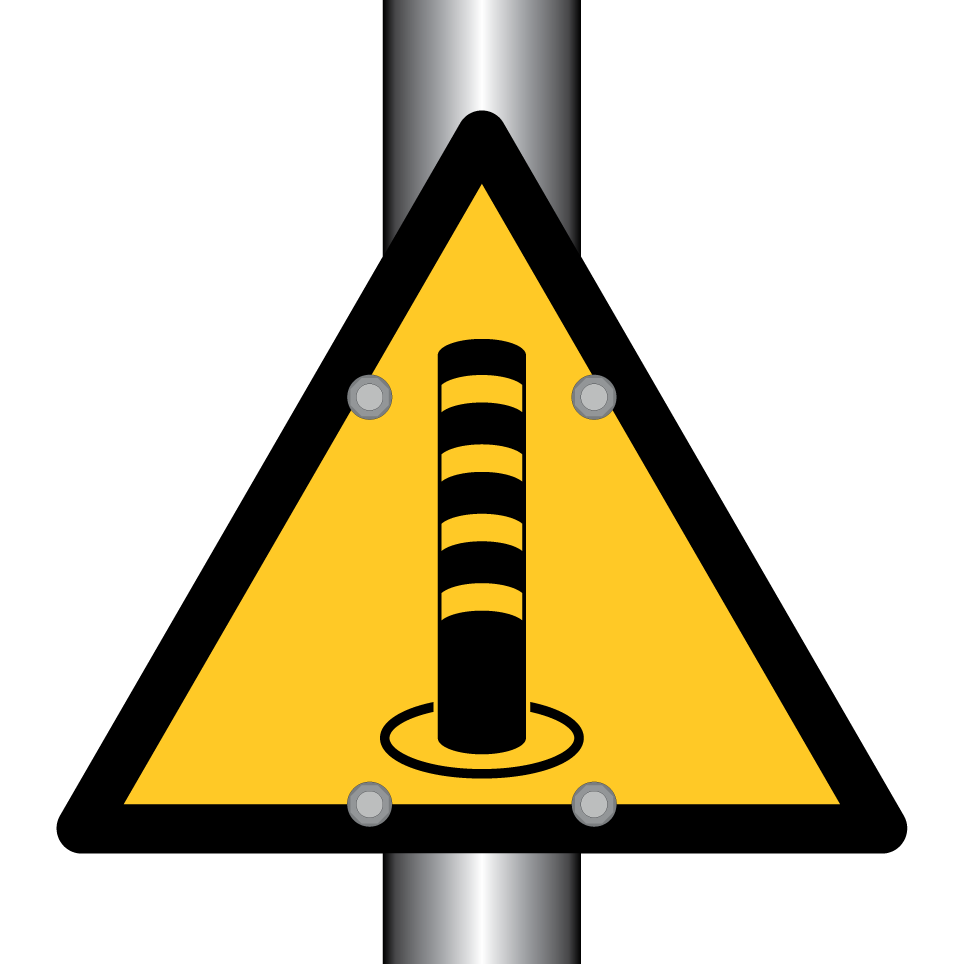 Borne escamotable en cours de levée