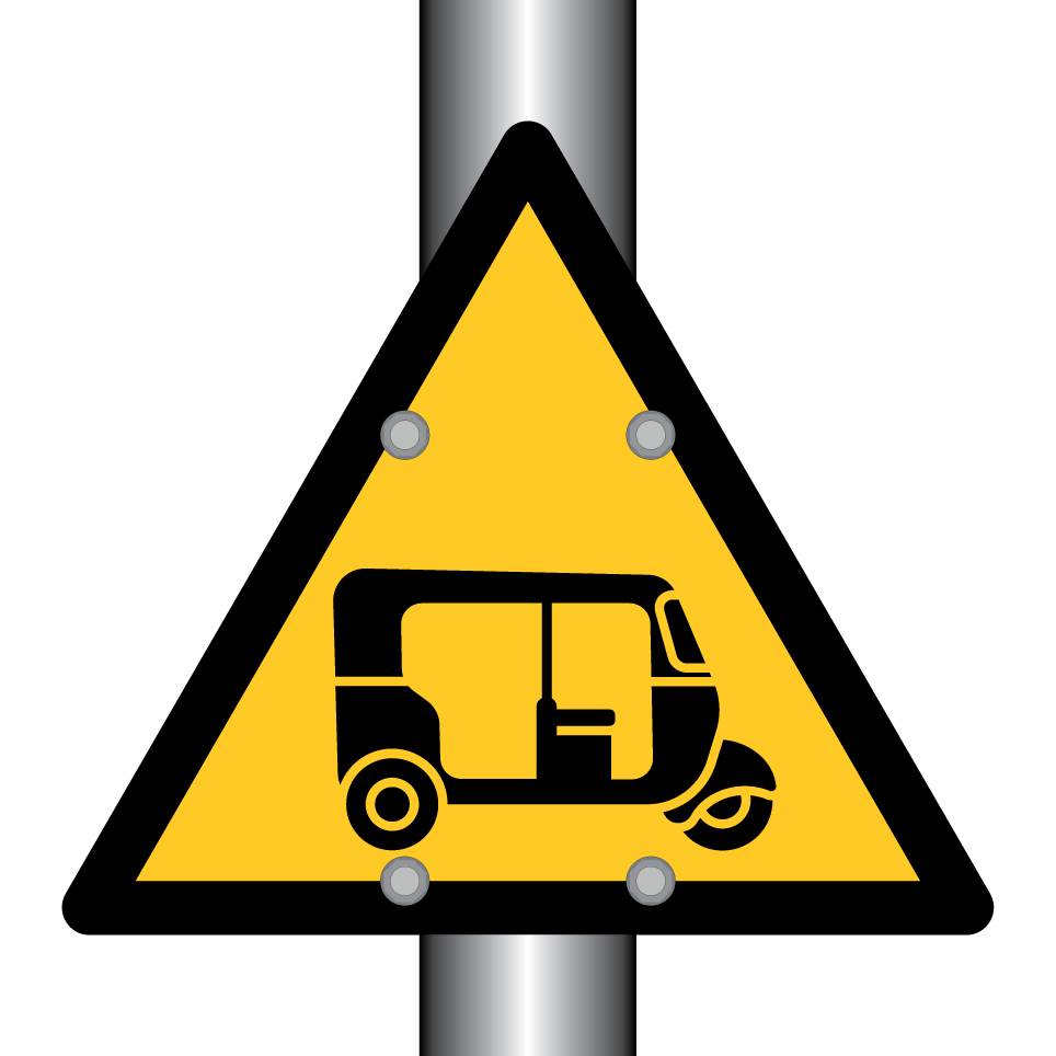 Avertissement auto rickshaw