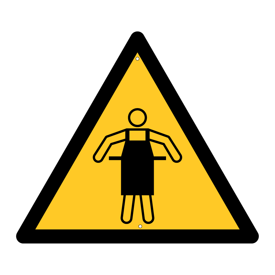 Avertissement tablier de protection obligatoire