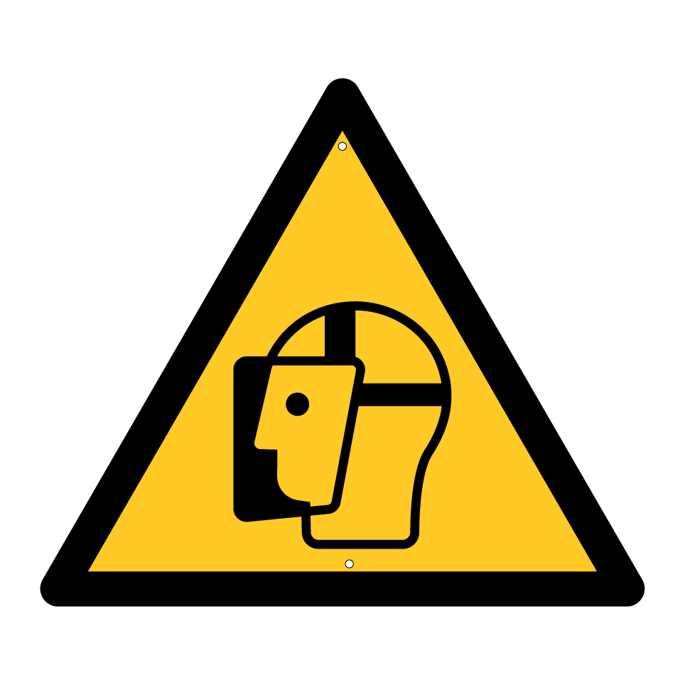 Visière de protection obligatoire