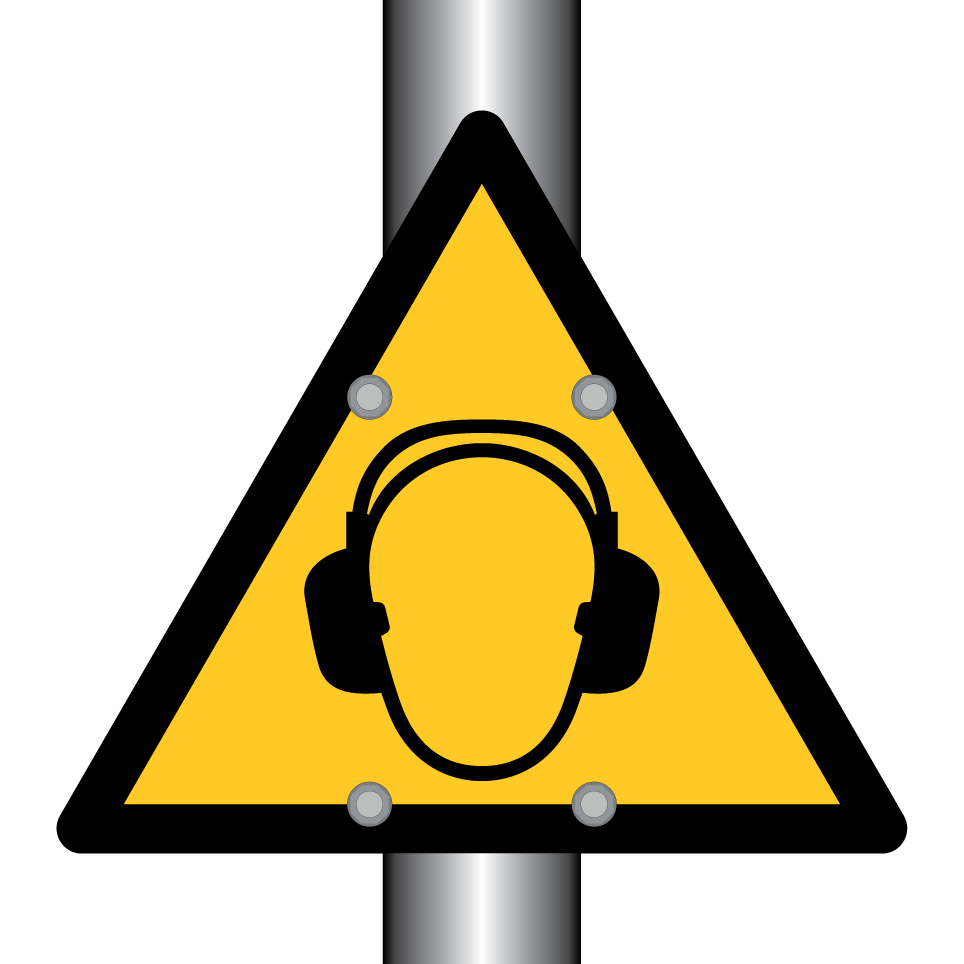 Avertissement protection auditive obligatoire