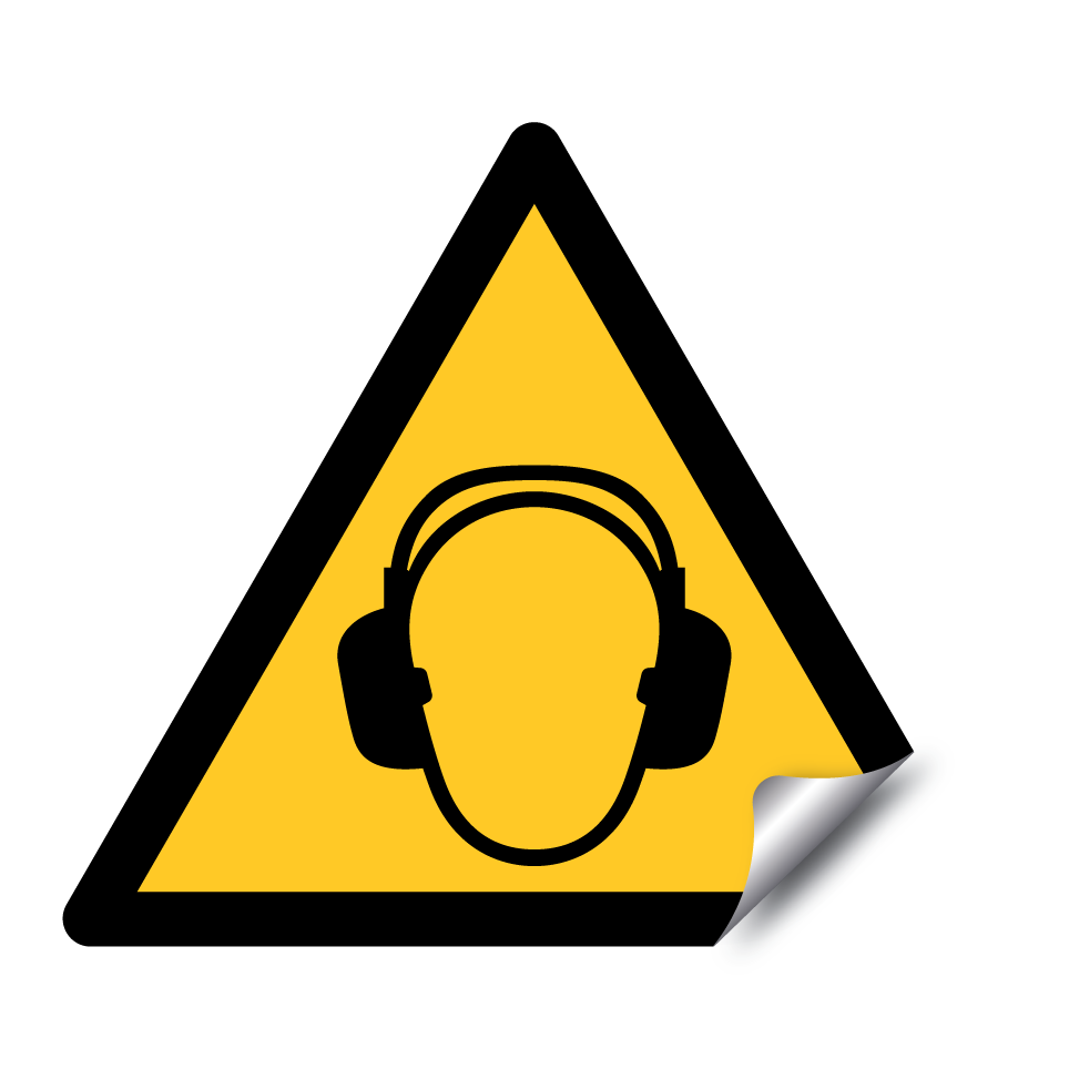Avertissement protection auditive obligatoire