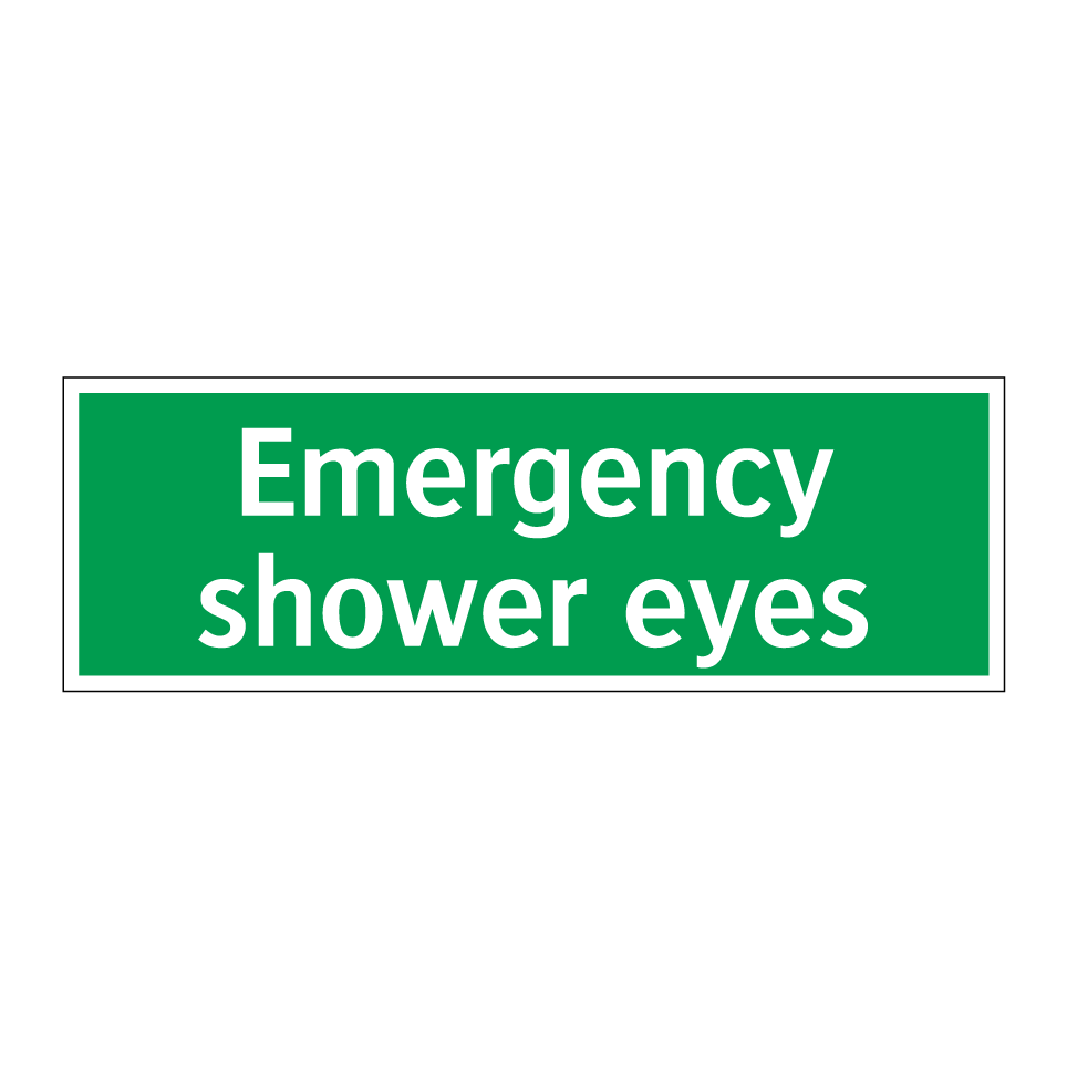 Emergency shower eyes