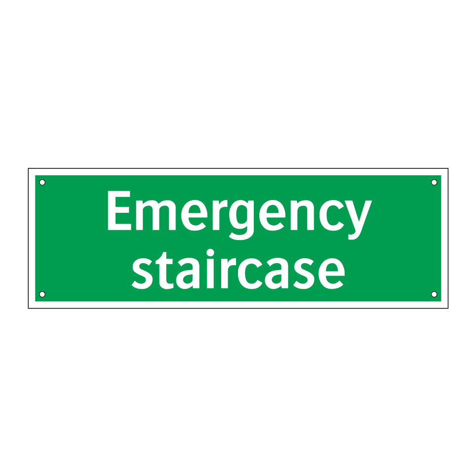 Emergency staircase