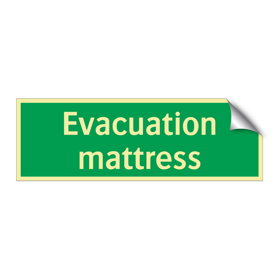 Evacuation mattress