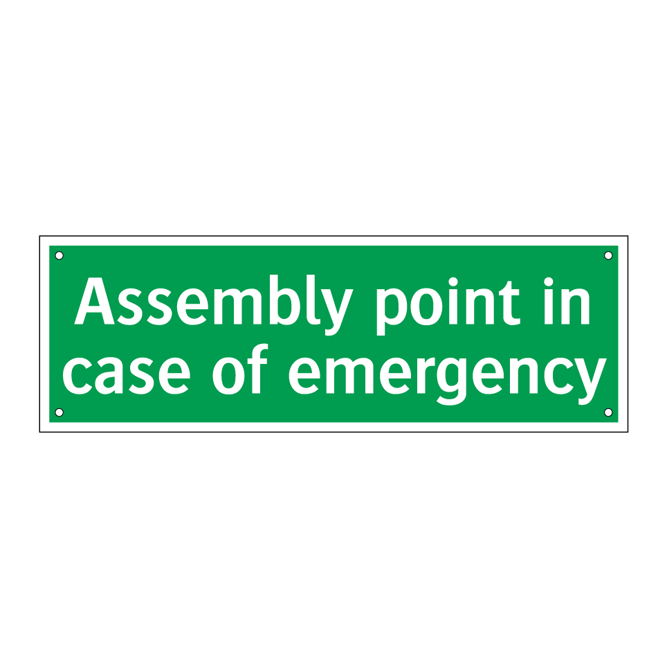 Assembly point in case of emergency