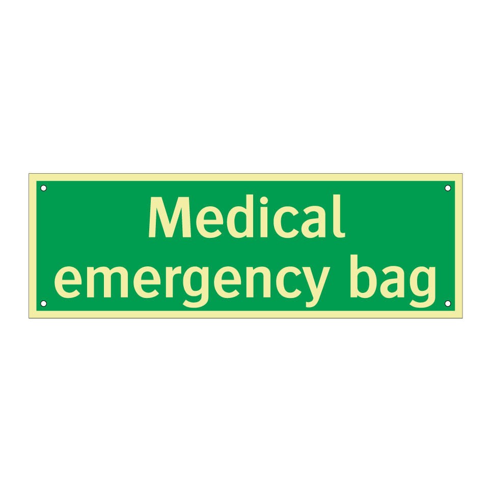 Medical emergency bag