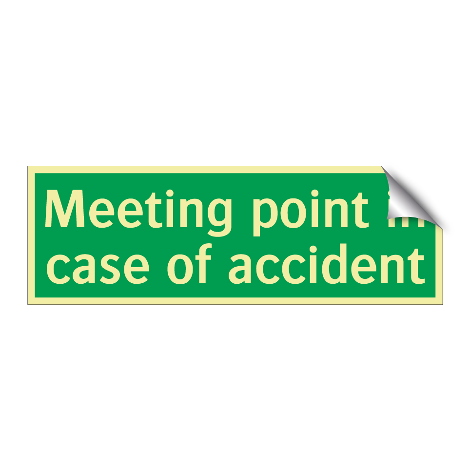Meeting point in case of accident