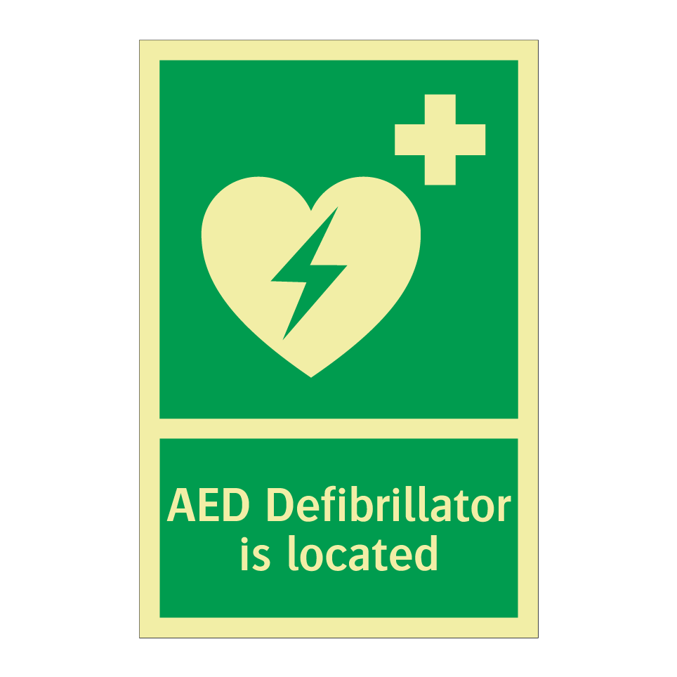 AED Defibrillator is located