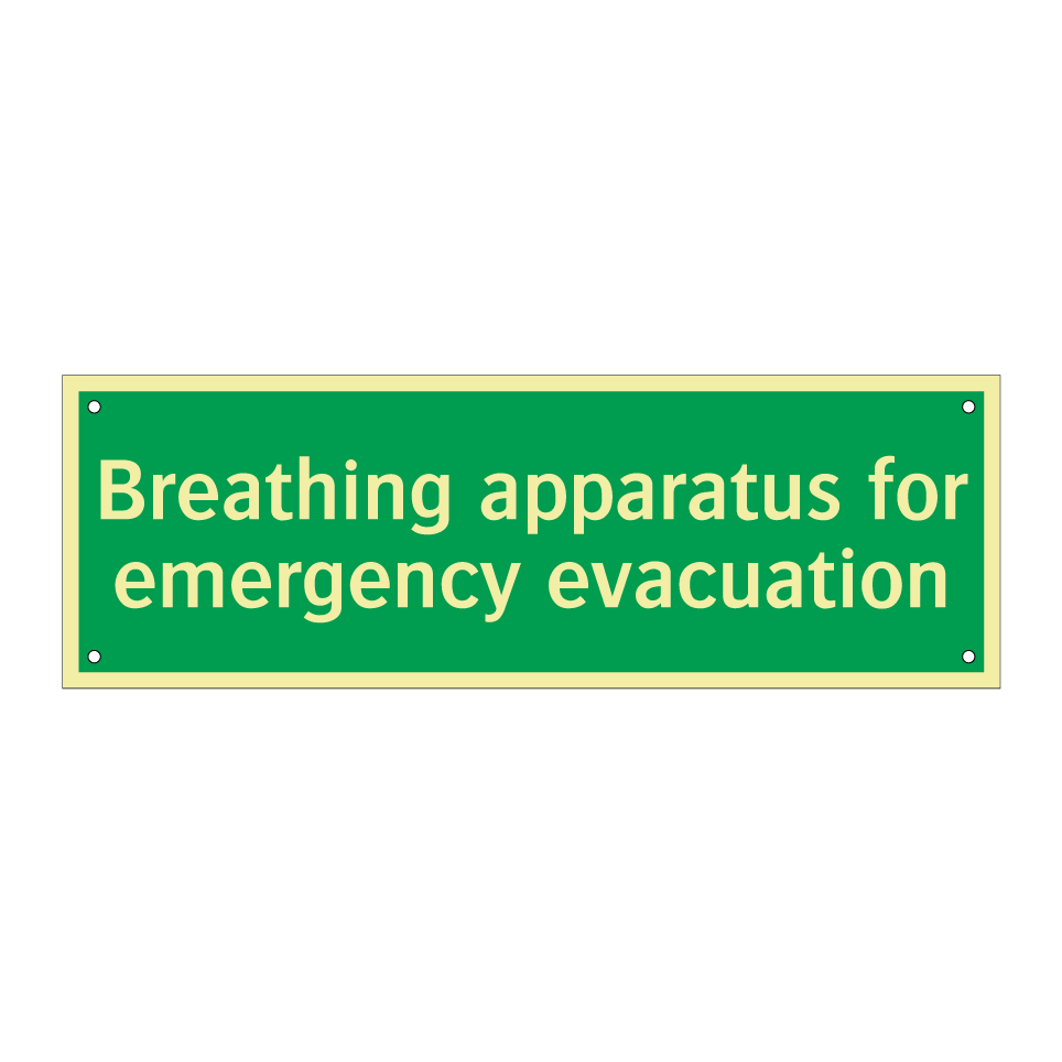 Breathing apparatus for emergency evacuation