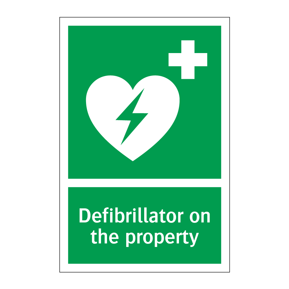 Defibrillator on the property