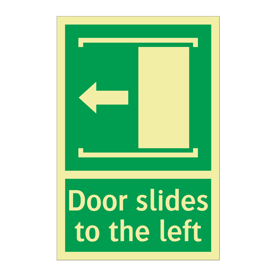 Door slides to the left