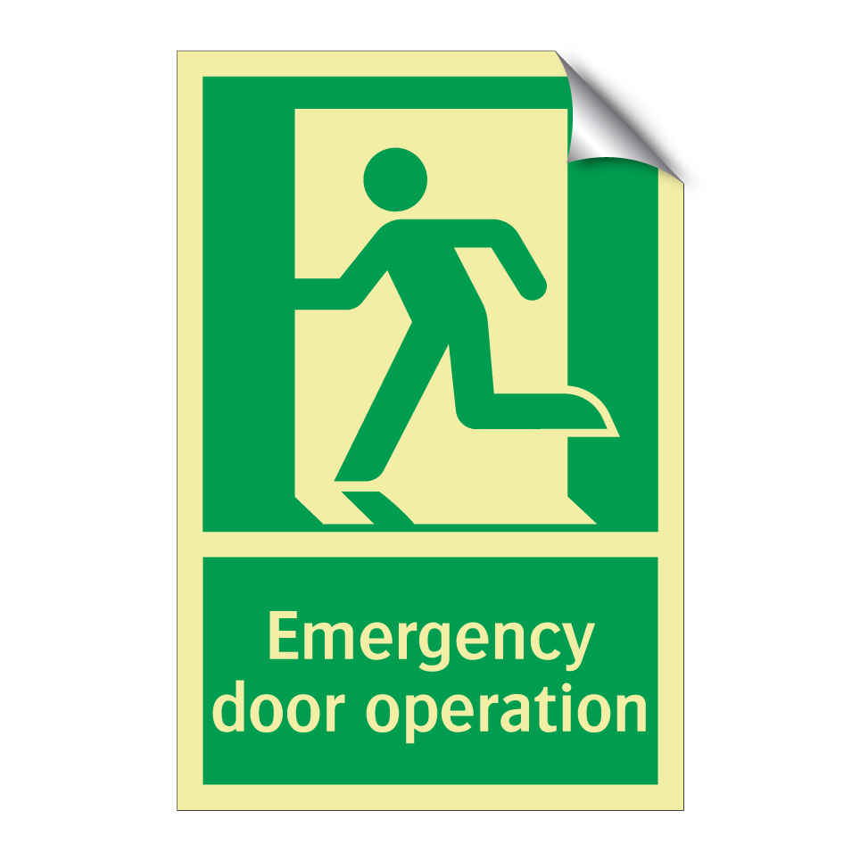 Emergency door operation