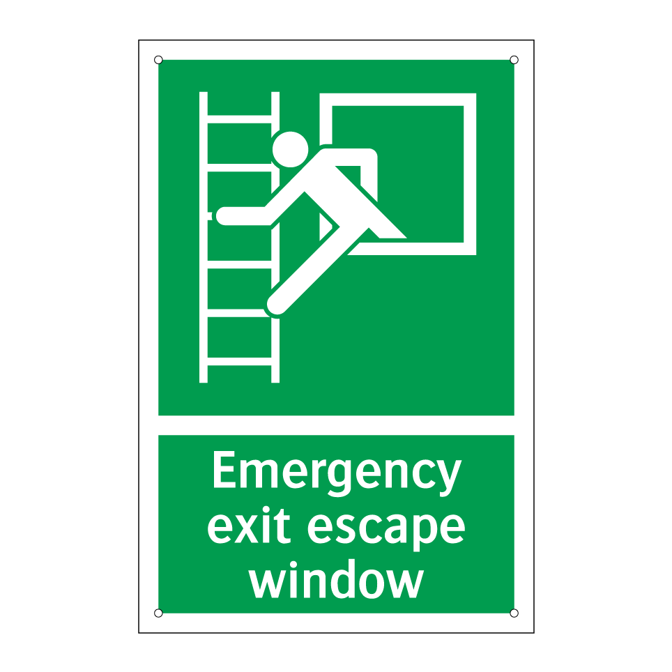 Emergency exit escape window