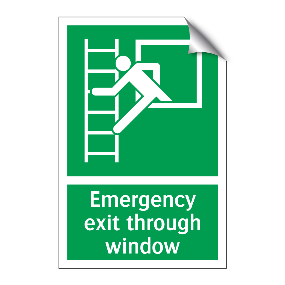 Emergency exit through window