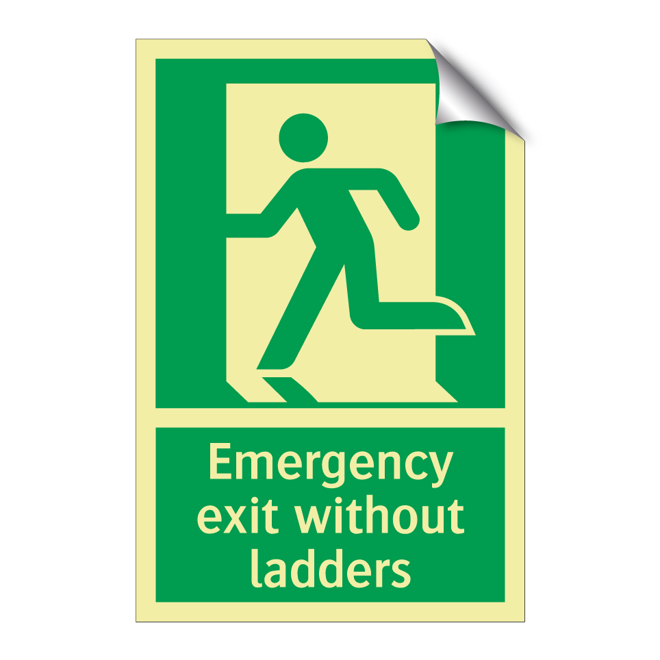 Emergency exit without ladders