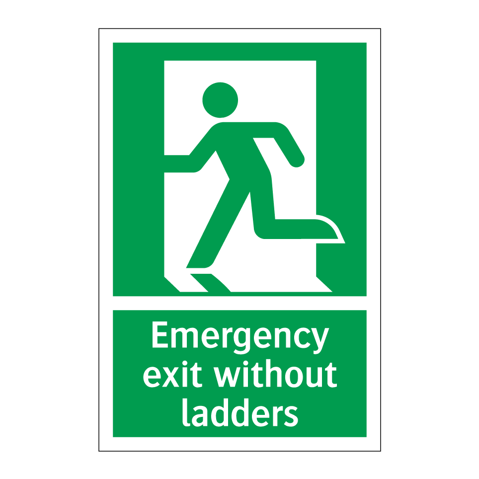 Emergency exit without ladders