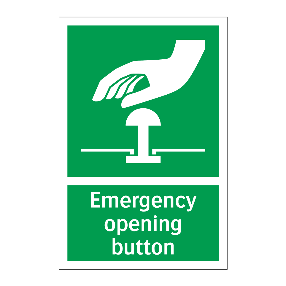 Emergency opening button