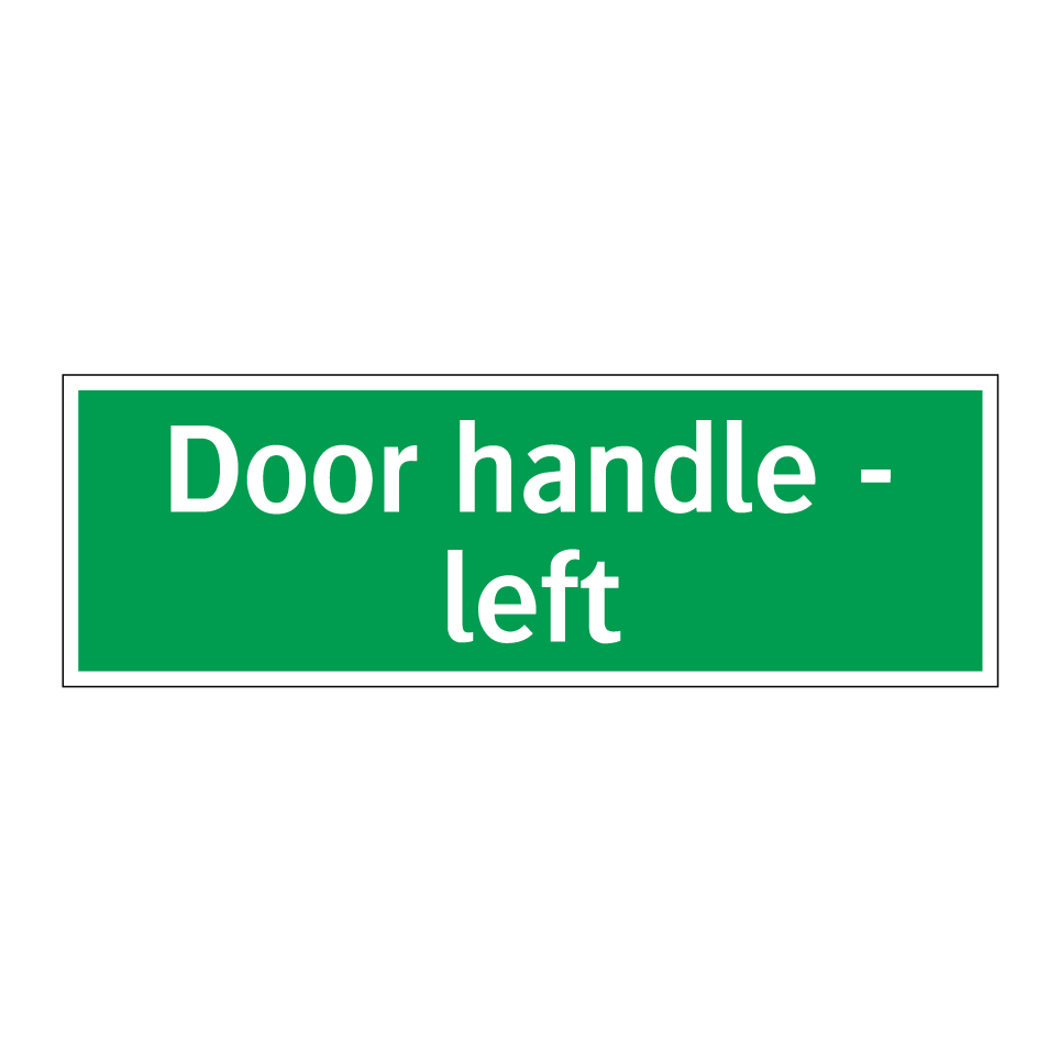 Door handle - left