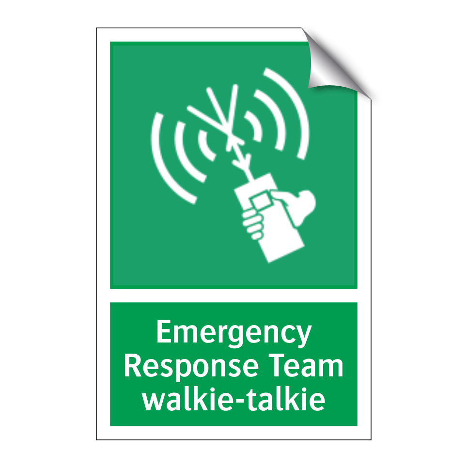 Emergency Response Team walkie-talkie