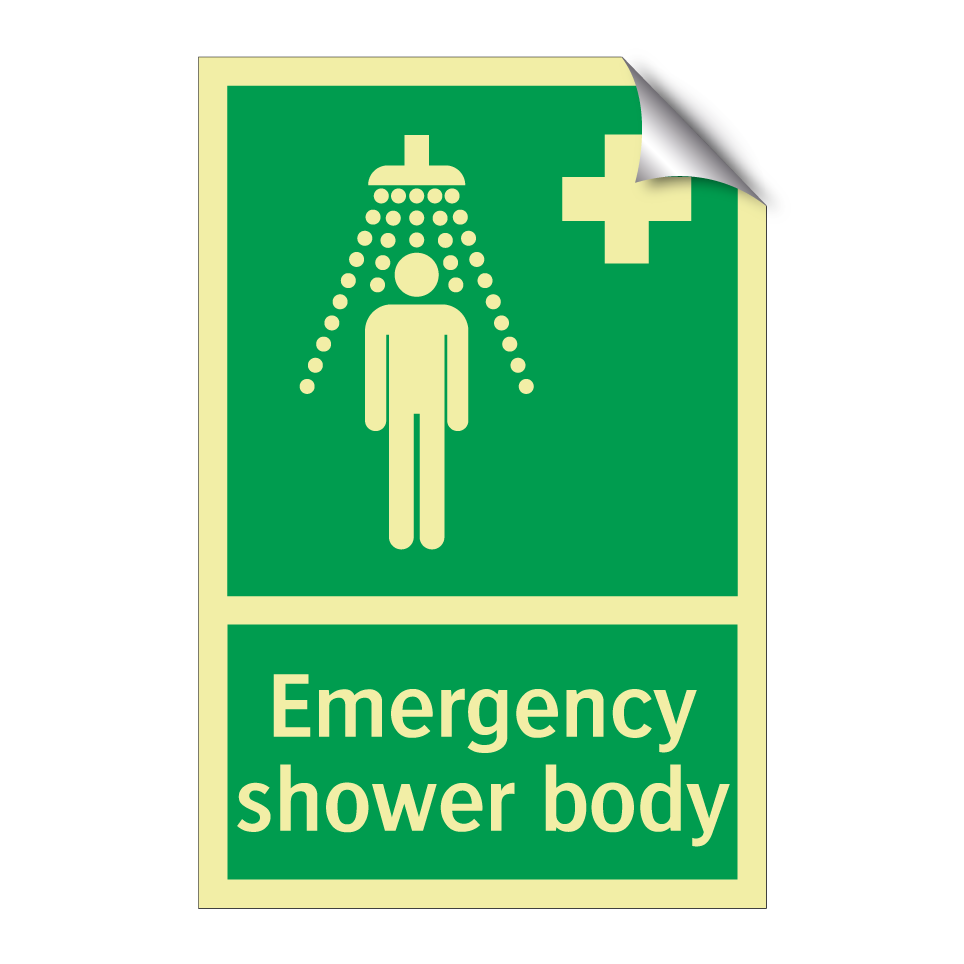 Emergency shower body