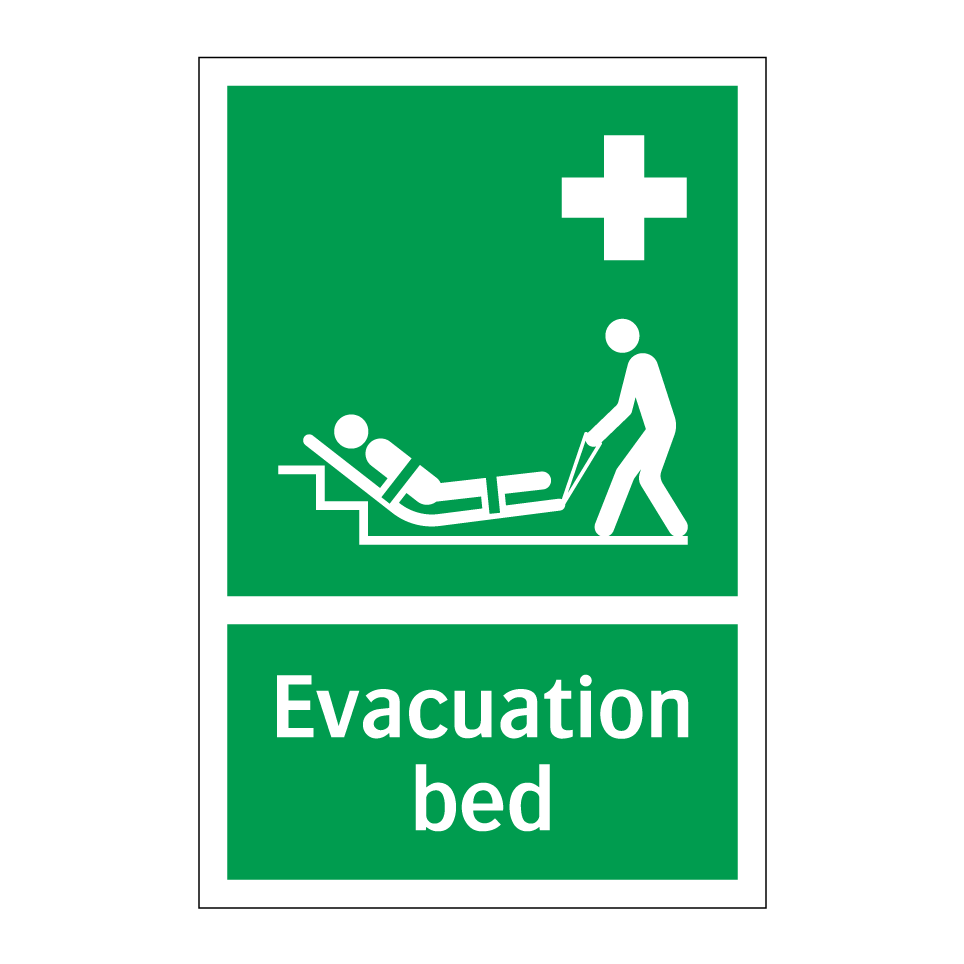 Evacuation bed
