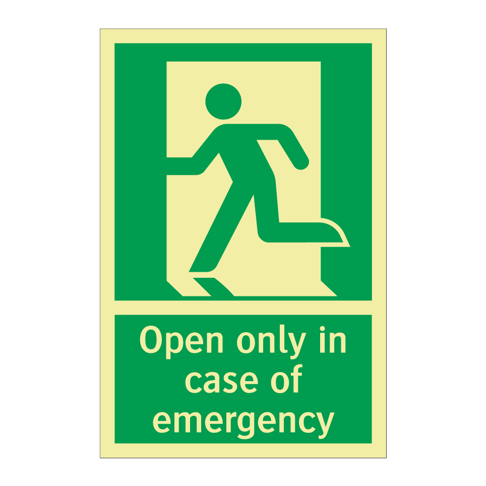 Open only in case of emergency