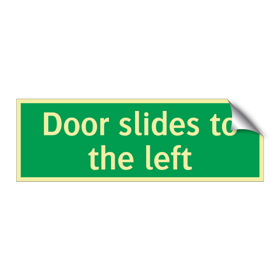 Door slides to the left