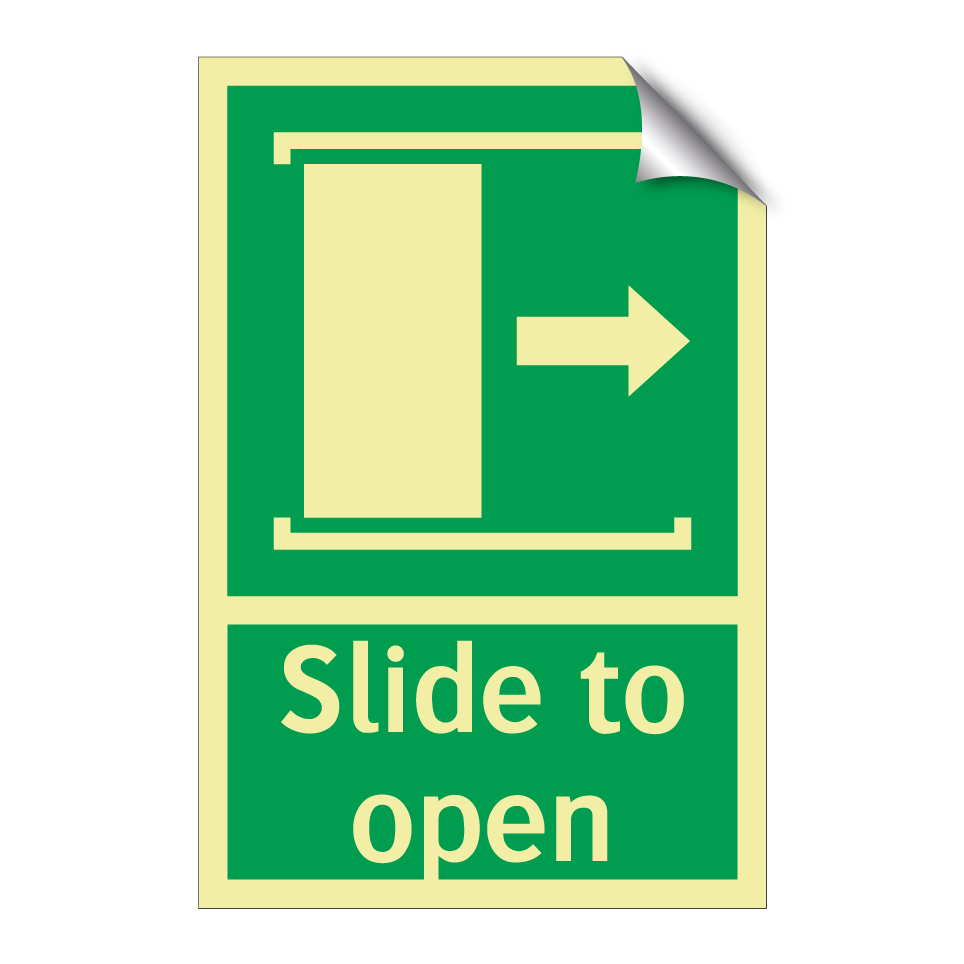 Slide to open