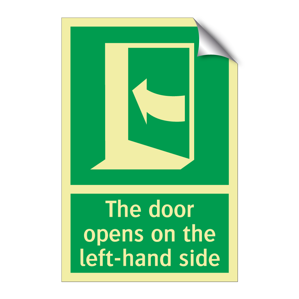 The door opens on the left-hand side