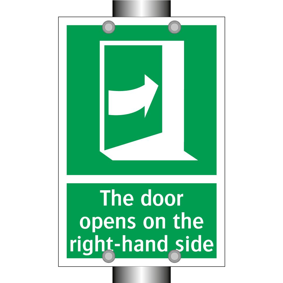 The door opens on the right-hand side