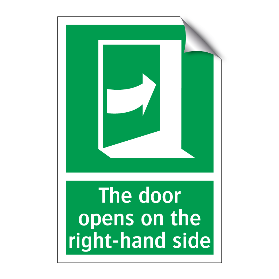 The door opens on the right-hand side