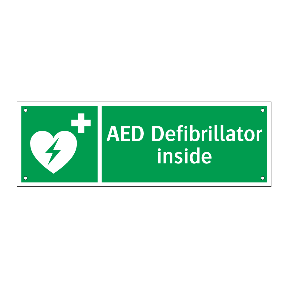 AED Defibrillator inside