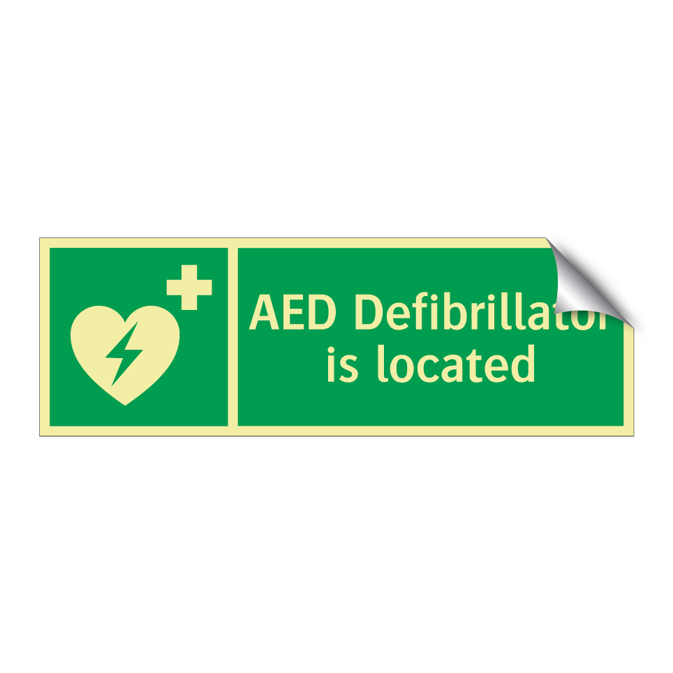 AED Defibrillator is located