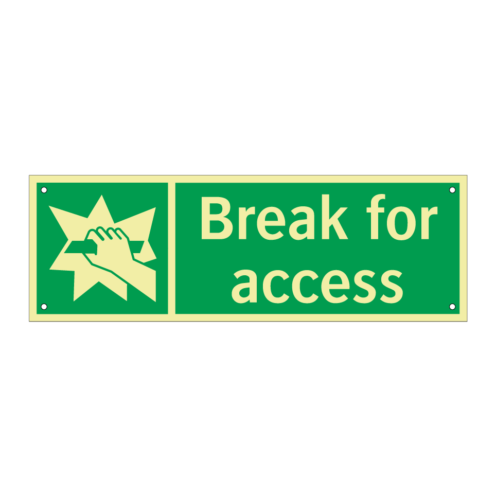 Break for access