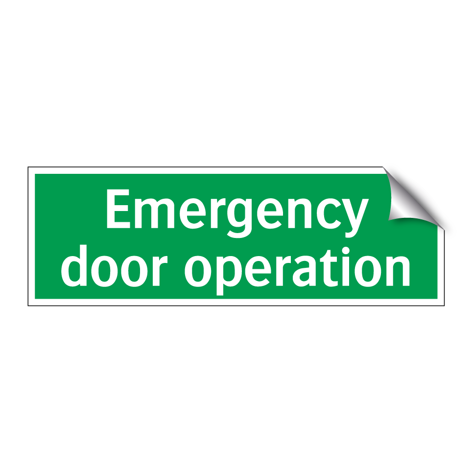 Emergency door operation