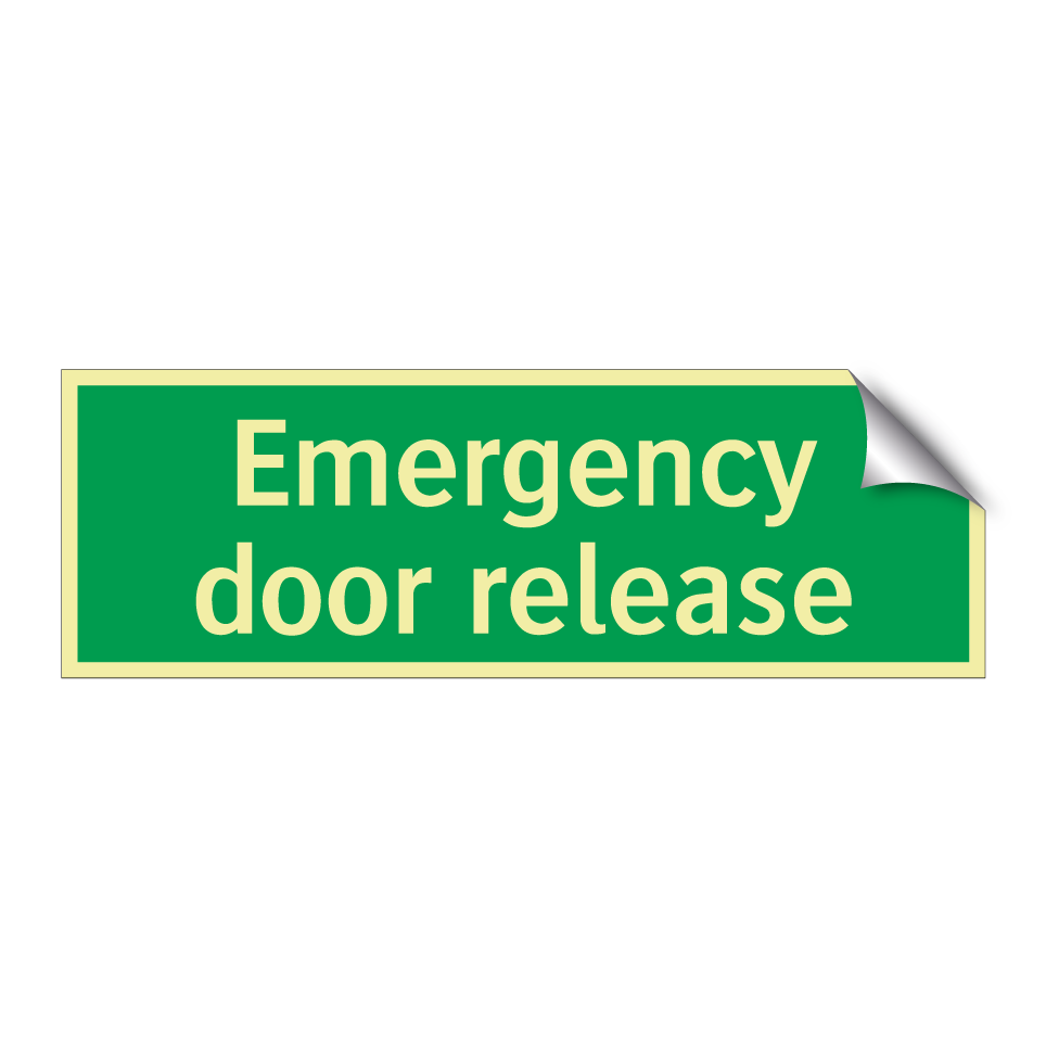 Emergency door release