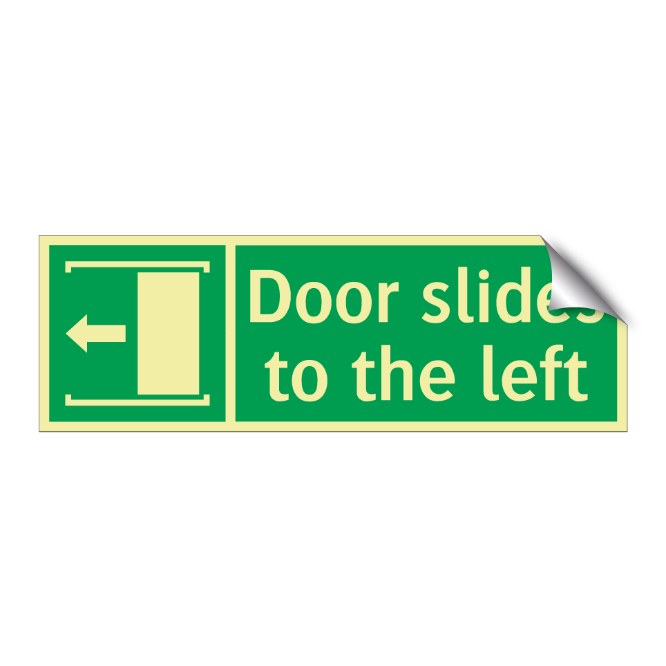 Door slides to the left
