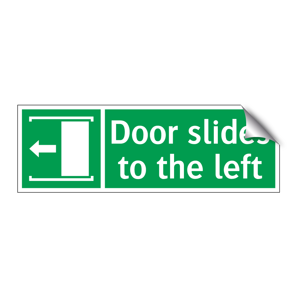 Door slides to the left