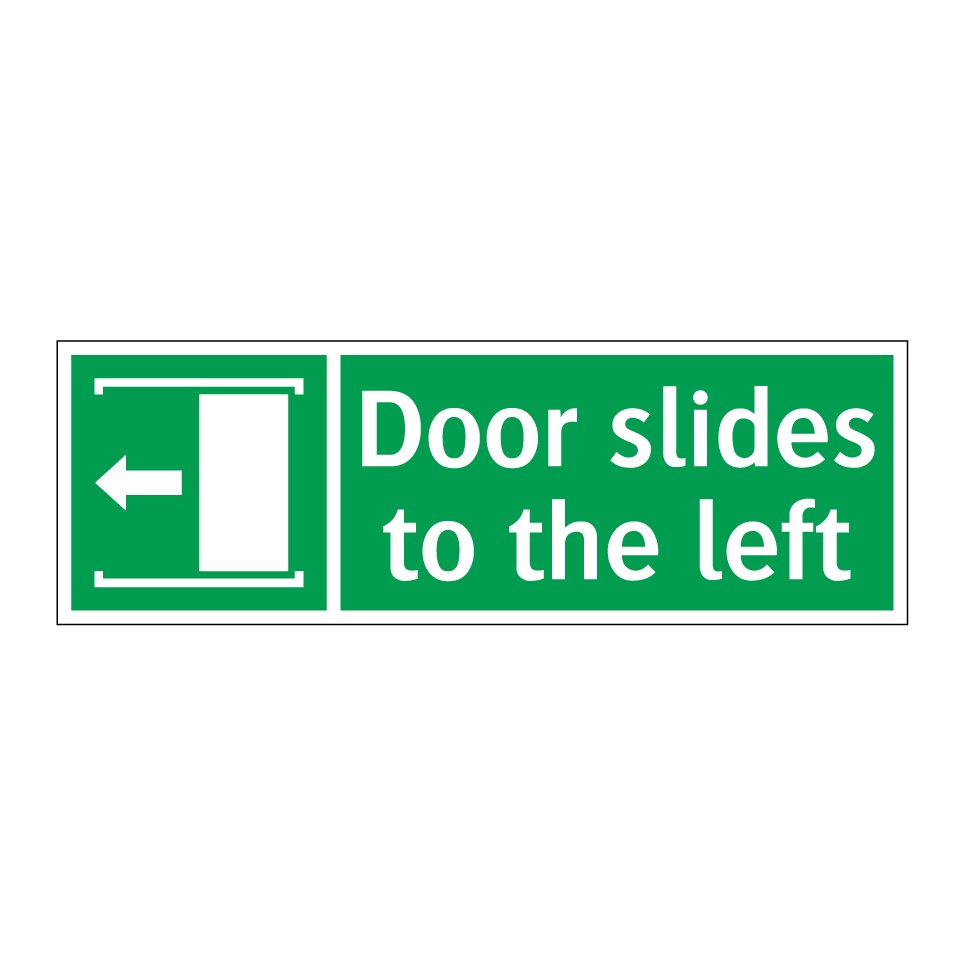 Door slides to the left